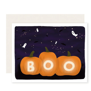 pumpkin boo card