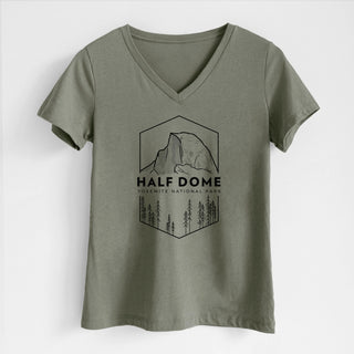half dome- yosemite national park- v-neck t-shirt