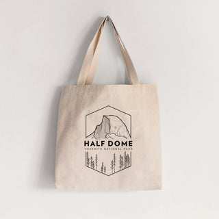 half dome - yosemite national park -tote bag