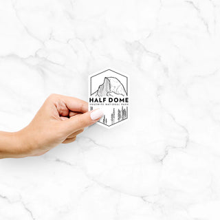 half dome- yosemite national park- decal sticker