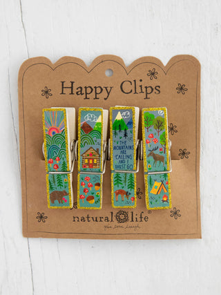 happy clips, set of 4 - the mountains are calling
