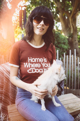 home is where your dog t-shirt