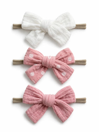 3-pack nylon bows - eloise
