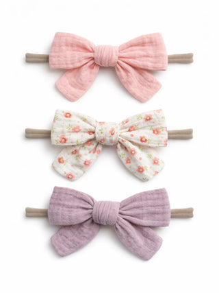 3-pack nylon bows - charlotte