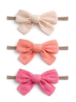 3-pack nylon bows - isla