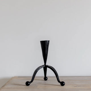 iron taper candlestick holder