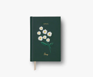 birth month mini embroidered journal - assorted