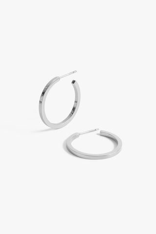 jay hoops 1" - silver