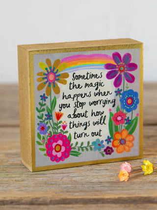 tiny block keepsake - magic happens