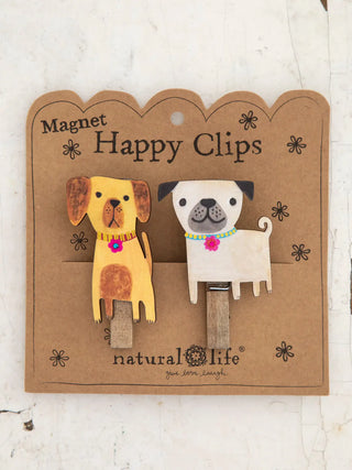 magnet happy clips, set of 2- dog