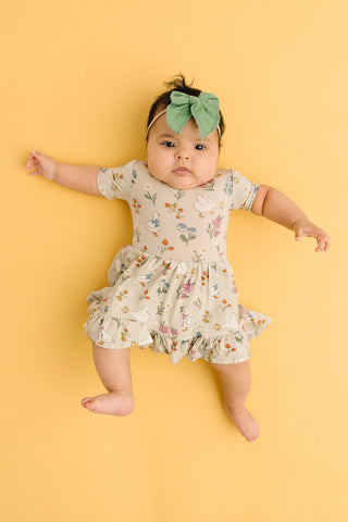 garden goose shirt sleeve bamboo dress w/ shorts