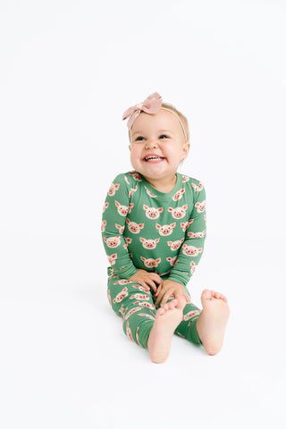 happy piglets bamboo set