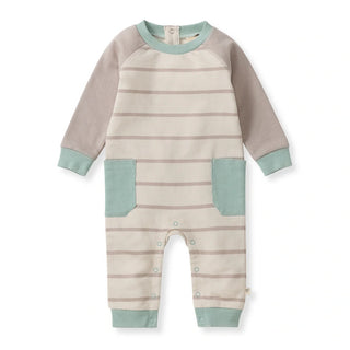 basic stripe baby boy jumpsuit