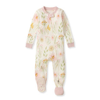 wild floral organic cotton sleeper