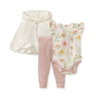 wild floral jacket, bodysuit & pant 3 pc set