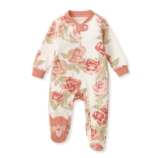 autumn rose garden organic cotton sleep & play
