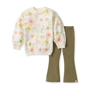 wild floral sweatshirt set