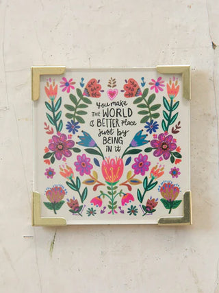 corner magnet keepsake - you make the world better