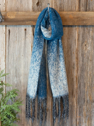 cuddle up cozy scarf - indigo ombre