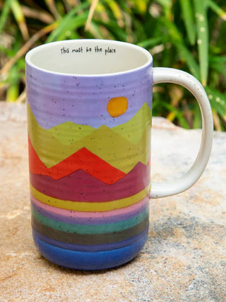 latte mug - mountain range