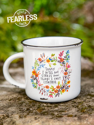 camp coffee mug - today i will not stress