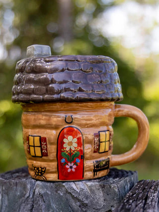 lidded mug cup - cozy cabin
