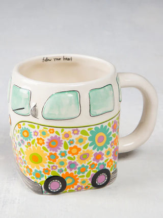 folk art coffee mug - the van