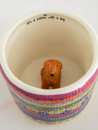 peek-a-boo coffee mug - dog