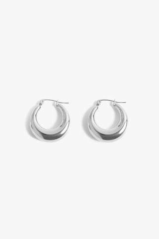 layla hoops - silver