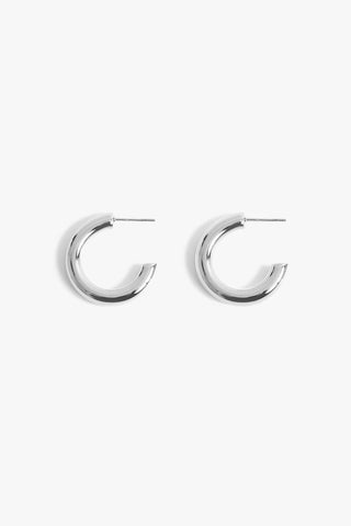 michaela hoops 1" - silver
