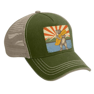 ca mountain bear trucker hat
