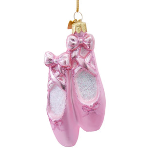 glass ballet slippers ornament