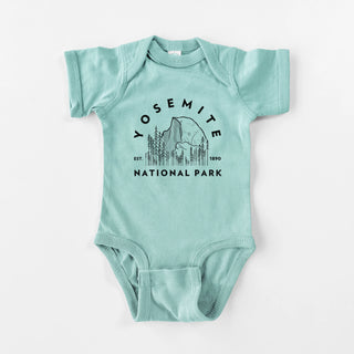 yosemite national park - baby fine jersey bodysuit - saltwater