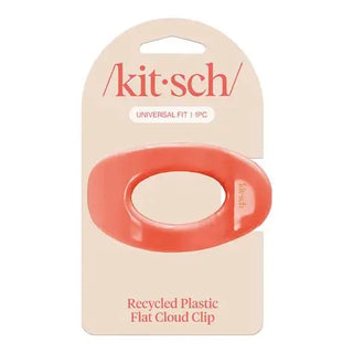 recycled plastic medium flat cloud clip - terracota