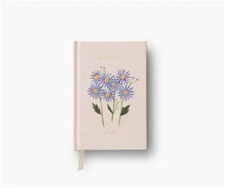 birth month mini embroidered journal - assorted