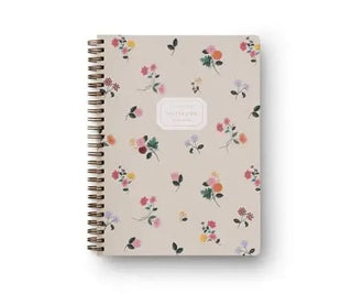 ditsy dahlia spiral notebook