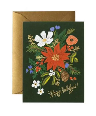 holiday bouquet card