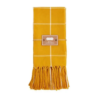 mustard windowpane napkin, set of 4