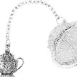 tea infuser ball w/ charm - assorted