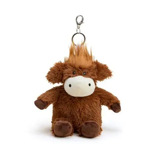warmies bag charm - highland cow
