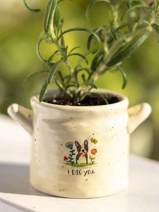 small crock planter - i dig you