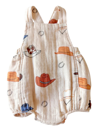 muslin retro sunsuit - western