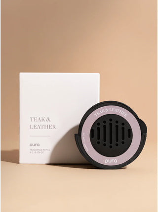 pura car - teak & leather