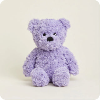 purple curly bear warmies