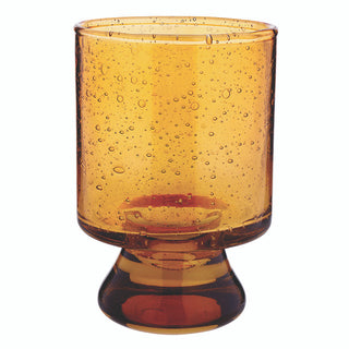 seeded glass - amber