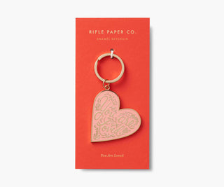 you are loved enamel keychain