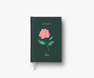 birth month mini embroidered journal - assorted