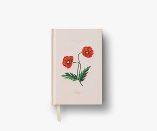 birth month mini embroidered journal - assorted