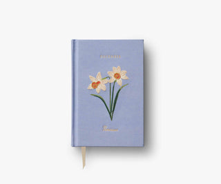 birth month mini embroidered journal - assorted