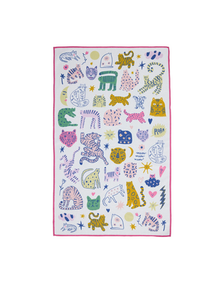 meow meow microfiber dishtowel